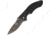Frost Ironhorse Linerlock A/O Black Folding Knife,3.5in,Stainless Steel,Standard Edge,Black Synthetic Handle FCPIH724B