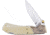 Frost Jaguar Lockback Folding Knife, White smooth bone handle, 14-311SB