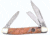 Frost Large Stockman Gold Resin Crowing Rooster Folding Knife, Mirror SS Clip/Sheepsfoot/Spey Blades, Gold Resin Handle, Nickel Silver Bolster, Inlay Shield, Gold, CR-066CG