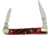 Frost Little Copperhead Dark Red Folding Knife,Clip and Pen,Dark Red Walnut,Jigged Bone Handle FSW216DRWJ
