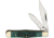 Frost Little Peanut Green Bone Folding Knife,Clip and Pen,Green,Jigged Bone Handle FBFT105GJB