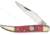 Frost Little Toothpick Red Pick Bone Folding Knife,Stainless Steel,Standard Edge,Mirror Polish,Red,Bone Handle F14545RPB