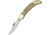 Frost Lockback Hunter Smooth Bone Folding Knife,3.5in,Clip Point,White,Smooth Bone Handle F14127SB