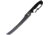 Frost Machete Black Knife, 17 black finish stainless tanto blade, Black ABS handle, SW420B
