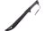 Frost Machete Gray Wrap Knife, 16 black finish sawback stainless blade, Gray cord wrapped handle, TR2632BLK
