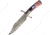 Frost Patriotic Bowie Knife, 7.5 faux damascus finish stainless clip point bla, ABS handle, FC-1911