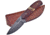 Frost Skinner Rosewood Stag Knife, 7.25in Overall, 3.25in Damascus Steel Blade, Rosewood And Stag Handle, Brown Leather Sheath, VFD-34RW/ST
