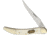 Frost Steel Warrior Toothpick White Folding Knife,Stainless Steel,Standard Edge,Long Clip,Mirror Polish,White,Bone Handle FSW109WSB