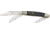 Frost Steel Warrior Wrangler Folding Knife,Clip/Spey/Pen Blade, Cape Buffalo Horn Handle FSW112CBH