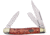 Frost Stockman Whiskey Resin Folding Knife, Mirror SS Clip/Sheepsfoot/Spey Blades, Whiskey Resin Handle, WTC-066WR