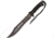 Frost Tac Assault Bowie Fixed Blade Knife, 10in, Sawback, Black, Rubber Handle FTA030B