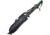 Frost Tac Xtreme Knife, Tac Xtreme Fixed Blade, 27.5in Overall, 13.5in Black SS Blade, Cord Wrapped Handle, Black/Green Handle, Black Nylon Sheath, TX-4124BLK