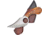 Frost The Snook Skinner Fixed Blade Knife, 4.375in, Brown, Torch Bone Handle FCW981TB
