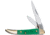 Frost Toothpick Crowing Rooster Folding Knife, Dark green, Dark green pick bone handle, CR-973DGPB