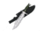 Frost Ultimate Warrior Bowie Fixed Blade Knife, 15in Overall, 9.5in Satin SS Clip Point Blade, Black Finger Grooved Pakkawood Handle, SS Guard And Pommel, Black Nylon Belt Sheath, Black, 18-171BPW