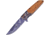 Frost Wildlife Eagle Wood A/O Folding Knife, 4.75in Closed, 3.75in, Stainless Blade, Olive Wood Handle, BKH-019E