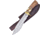 Frost Willow Bowie Torch Bone Knife, 7 satin finish stainless blade, Torch bone and wood handle, CW-621B/NW