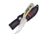 Frost Wolf Skinner Knife, 3 satin finish stainless blade, White synthetic handle, OC-534WF
