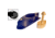 Furuno 50/200KHz D/T 1kW Brz TH Xdcr, 30ft/10pin, Blue FUR-526TID-HDD
