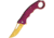 Fury Purple Titanium Linerlock A/O Folding Knife,3in,Stainless Steel,Standard Edge,Purple,Titanium Handle FY32358