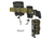 G-Code Pistol Soft Shell Scorpion Mag Carrier w/ P1/P2/P3 Molle and Belt Mounts, Ambidextrious, Grey Frame/Grey Shell, Short, SS-P2-123-GYGY