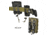 G-Code Rifle Soft Shell Scorpion Mag Carrier w/ R1/R2/R3 Molle and Belt Mounts, Pack of 3, Black Frame/Black Shell, Rifle, SS-R1-3PK-123-BKBK