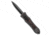 Hawk Knife Designs Custom Deadlock Model C Automatic Folding Knife, 3.50in, CPM 20CV, Dagger Blade, Carbon Fiber, Titanium, Black/Brown Handle, Black/Brown/Black, 8.48 inch, BHQ-185454