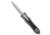 Hawk Knife Designs Custom Deadlock Model C Automatic Folding Knife, 3.50in, CPM 20CV, Dagger Blade, Titanium, Black/Gray Handle, Black/Gray/Silver, 8.48 inch, BHQ-185449