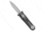 G&amp;G Hawk G&amp;G Hawk Custom Deadlock D/A Model B OTF Automatic Knife Marble CF 3.75" DP, Black/Gray, CPM 20CV, adult, BHQ-108009