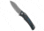 G&amp;G Hawk G&amp;G Hawk Custom Talon Flipper Knife Carbon Fiber- Arctic Storm, Black/Blue, M390, adult, BHQ-223896