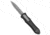 Hawk Knife Designs Custom Deadlock Model C Automatic Folding Knife, 3.50in, CPM 20CV, Dagger Blade, Aluminum, Carbon Fiber, Black Handle, Black/Gray, 8.50 inch, BHQ-139699