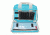 GPS Quad Pistol Range Bag w/Mag Storage/Dump Cups, Robin Egg Blue, GPS-1310PCRB
