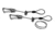 G3 Ski Leash, Coiled, Pair, Black, EA, 8916