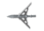 G5 Outdoors 2-Blade Expandable 100 Grain Ironhawk Broadhead, 2in Cut, 3 Pack, Grey, 740