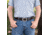 Galco 1 1/2in Center Post Flat Back Buckle Pants Belt, Black/Red Thread, 42in, PB20-42RB-CPN1
