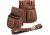 Galco 25 Ct Trap &amp; Skeet Shell Pouch Leather Ambidextrous - Chestnut SL1046CN
