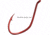 Gamakatsu Big River Bait Hook, Needle Point, Wide Gap, Offset, All Purpose, Up Eye, Red, Size 2/0, 6 per Pack, 225312