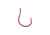 Gamakatsu Finesse Wide Gap Hook, Needle Point Ringed Eye, Red, Size 1, 6 per Pack, 230310