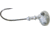 Gamakatsu Football 24 Jighead, 1/2 oz, 3/0 Hook, Nickel Silver Black, 5/Pack, 502413-1/2