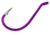 Gamakatsu Octopus Hook, Barbed, Needle Point Ringed Eye, Fluorescent Purple, Size 2, 6 per Pack, 02609-PU