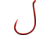 Gamakatsu Octopus Hook, Barbless, Needle Point Offset, Ringed Eye, Red, Size 4, 25 per Pack, 75308-25