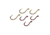 Gamakatsu Single Egg Gold 14, 10 Hooks P/P 04203