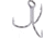 Gamakatsu Treble Hook, Needle Point, Round Bend, 2X Heavy Wire, NS Black, Size 1/0, 6 per Pack, 57411