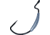 Gamakatsu Weighted Monster Hook, Needle Point, Extra Wide Gap, Ringed Eye, NS Black, Size 5/0, 3 per Pack, 283415-1/4