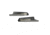 Garelick Anodized Aluminum Folding Brackets For Oak Footrest, 76007