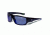 Gargoyles Wrath Sunglasses w/ Black Frame, Smoke Polarized w/Blue Mirror Lens GAR10700042