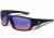 Gargoyles WRATH Sunglasses, Matte Black Frame, Smoke with Plasma Mirror Lens, 10700214.QTM