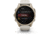 Garmin fenix 8 AMOLED 43mm GPS Watch, Sapphire, Soft Gold with Fog Gray/Dark Sandstone Silicone Band, 010-02903-10