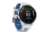 Garmin Forerunner 265 Watch, Black Bezel w/ Whitestone Case and Whitestone/Tidal Blue Silicone Band, 010-02810-01