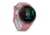 Garmin Forerunner 265S Watch, Black Bezel w/ Light Pink Case and Light Pink/Powder Gray Silicone Band, 010-02810-05